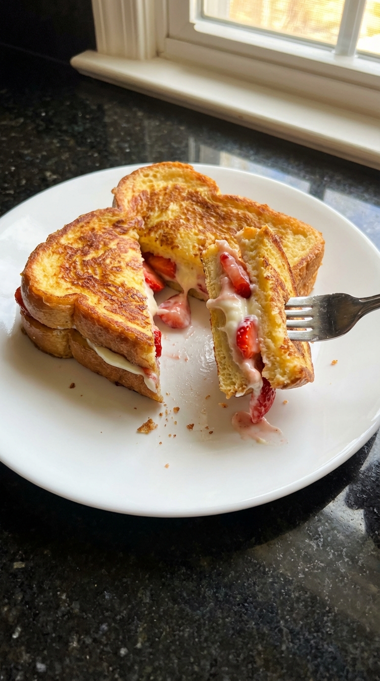 Stuffed Strawberry French Toast