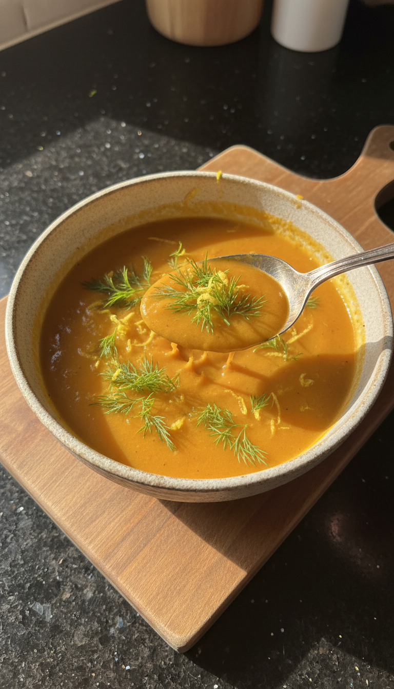 Lemon Dill Carrot Soup