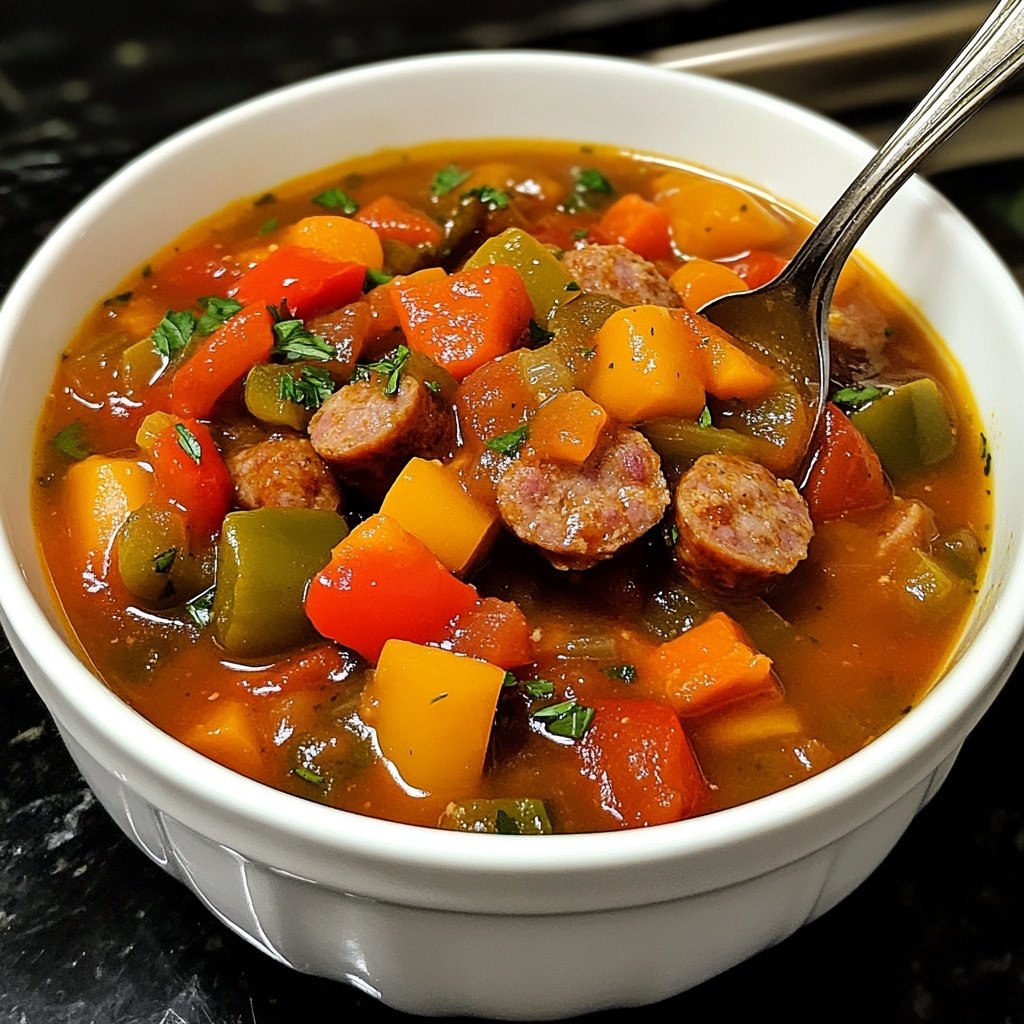 Slow Cooker Italian Sausage Soup