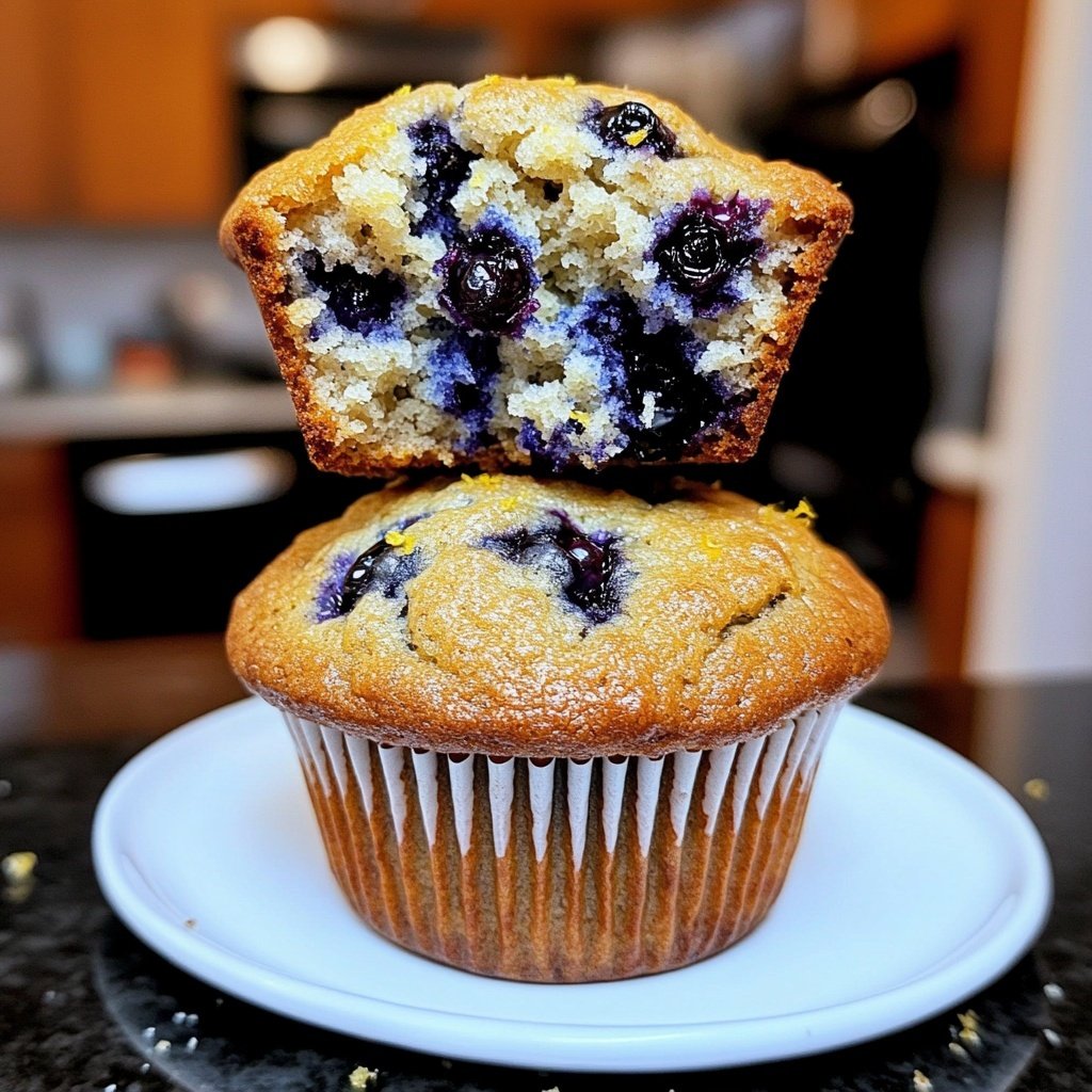 Meyer Lemon Blueberry Muffins