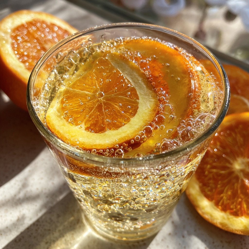 Winter Citrus Sparkler Mocktail