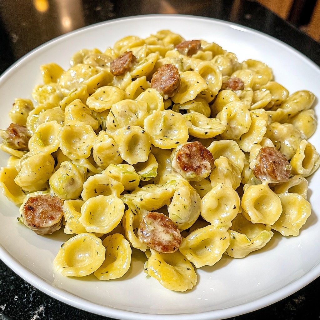 Sausage and Leek Orecchiette