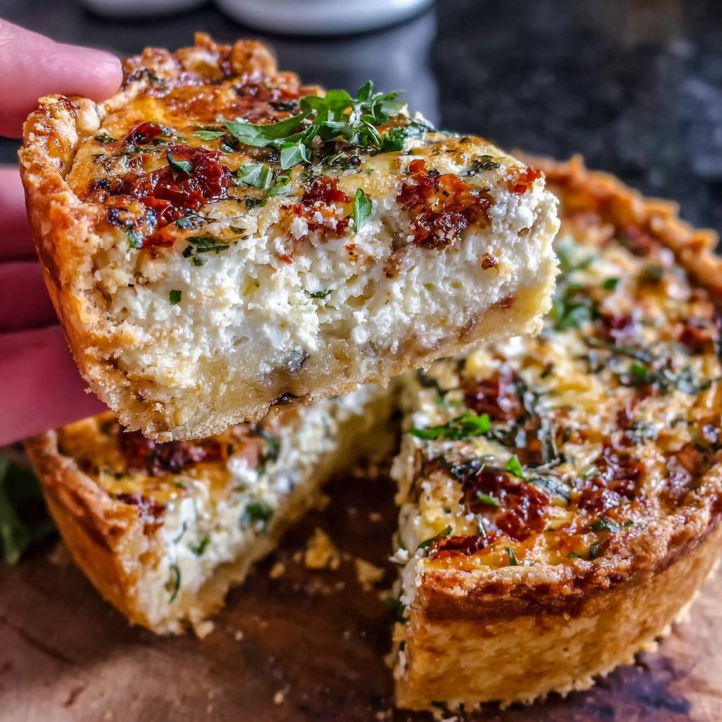 Mediterranean Stuffed Quiche
