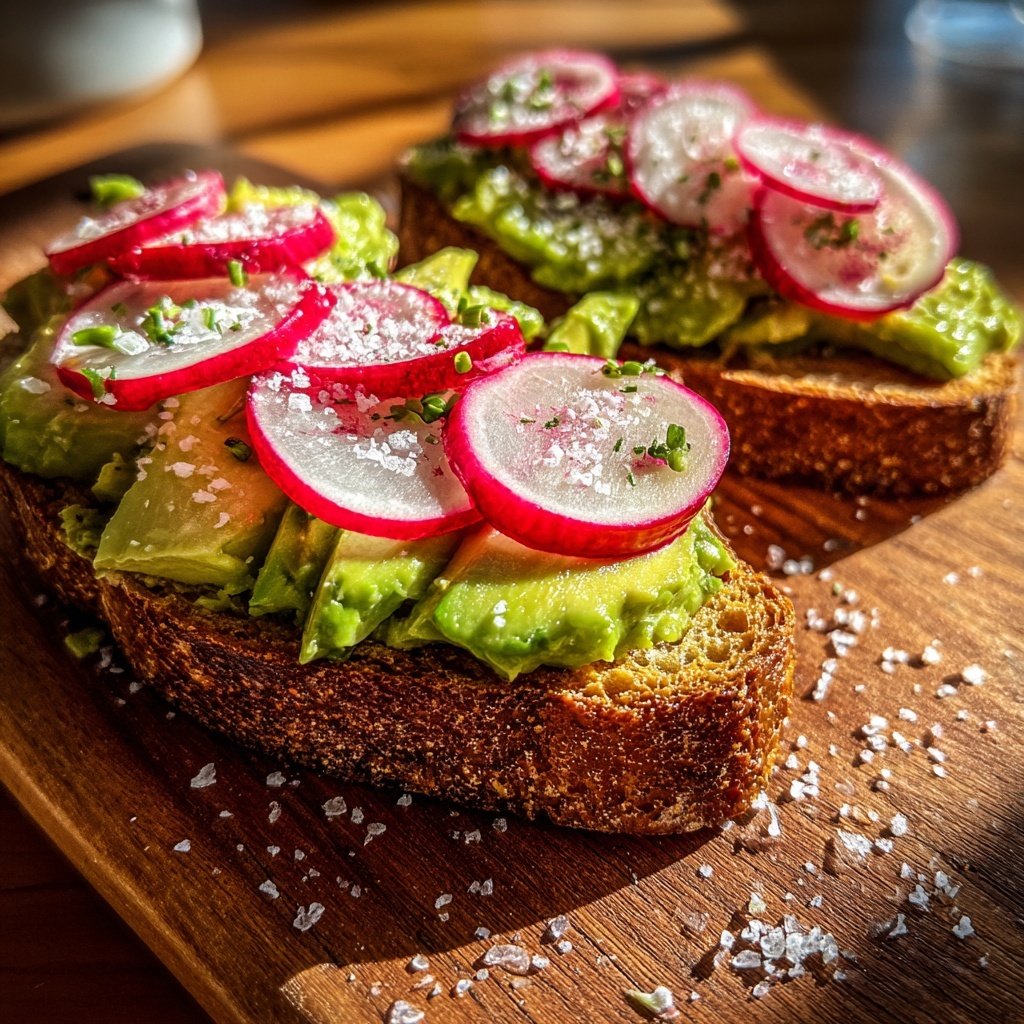 Avocado Toast with Radishes