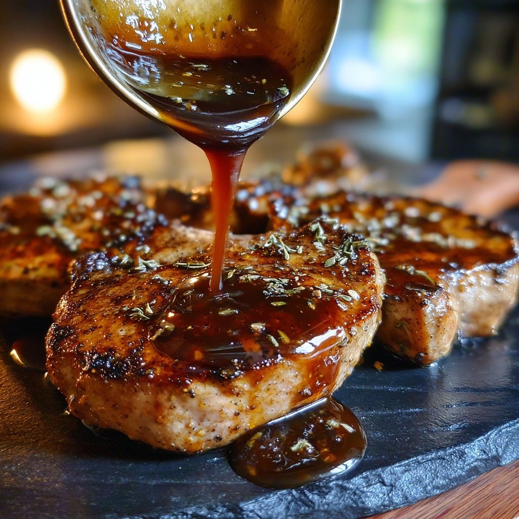 Brown Sugar Balsamic Glaze for Pork Chops​