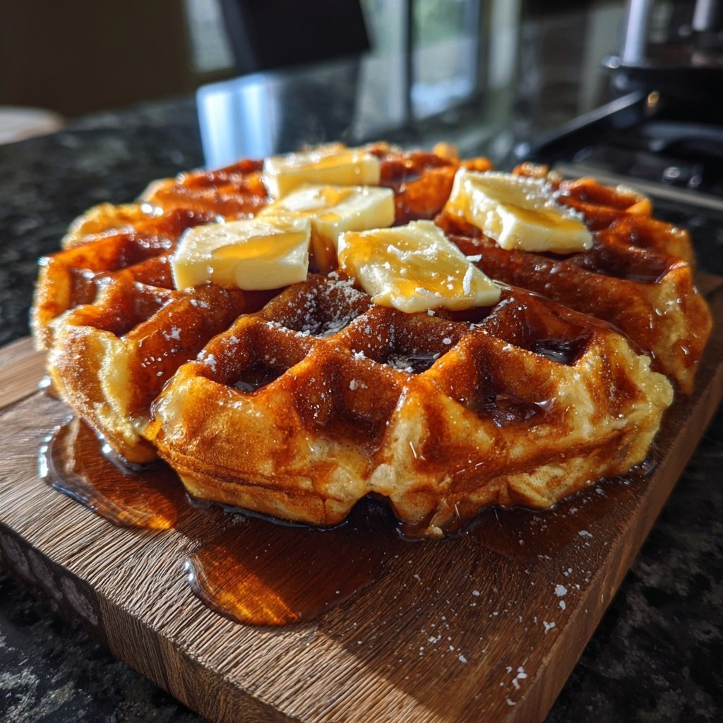 Maple Sweet Potato Waffles