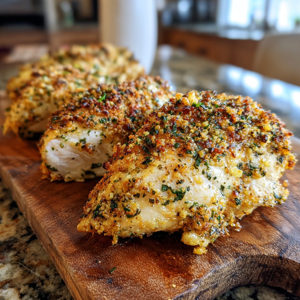 Herb Crusted Baked Chicken