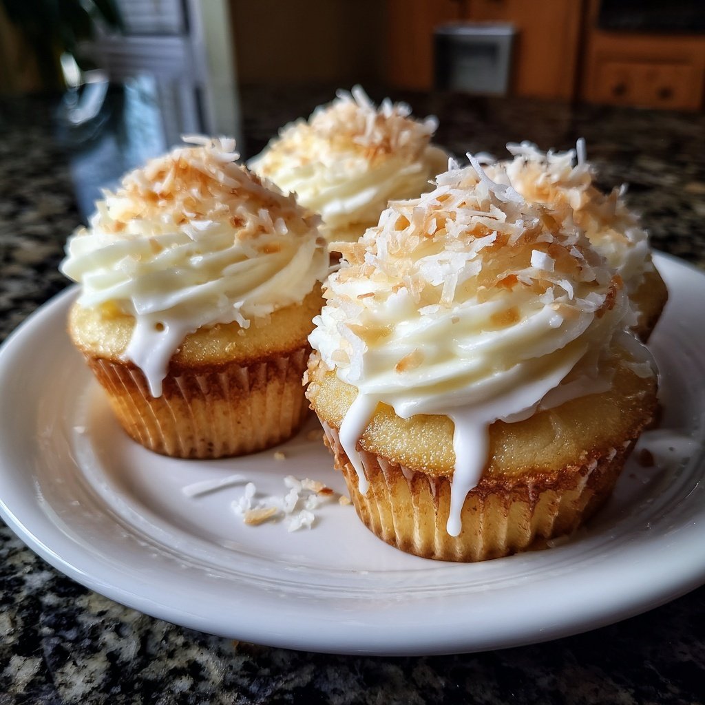 Creamy Coconut Cupcakes