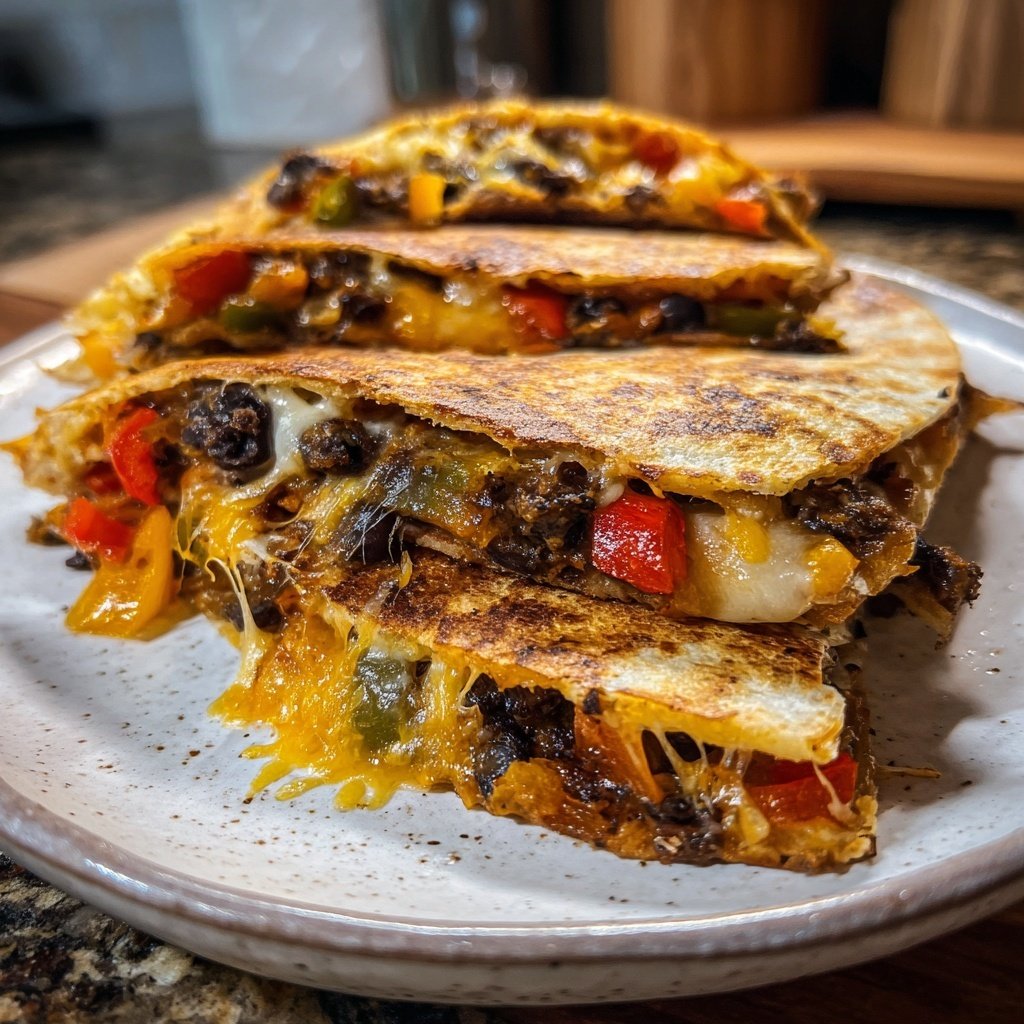 Black Bean Veggie Quesadillas