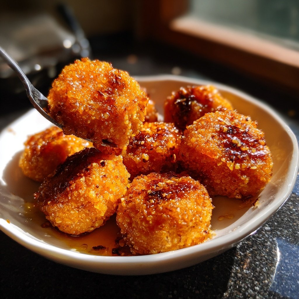 Baked Honey Garlic Chicken Nuggets