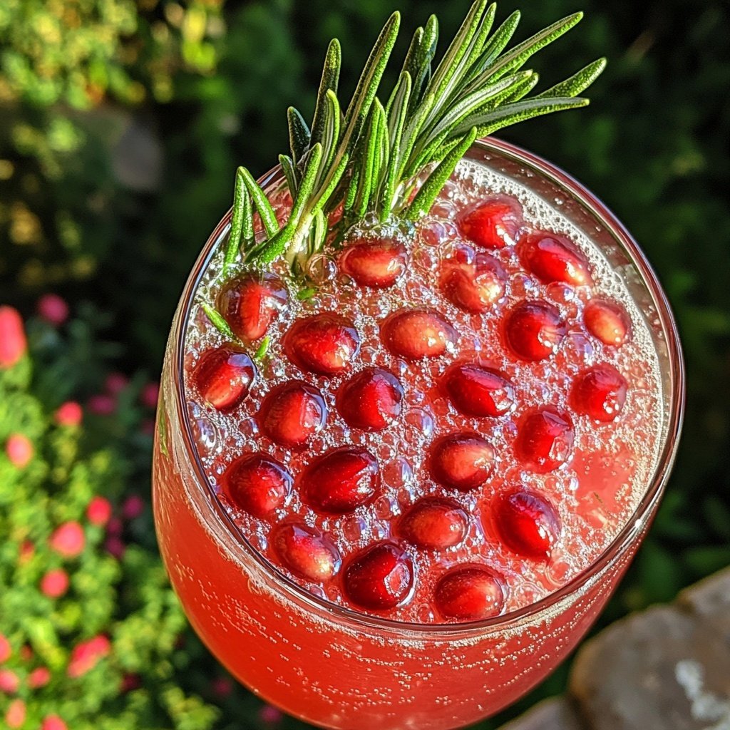 Rosemary Pomegranate Fizz
