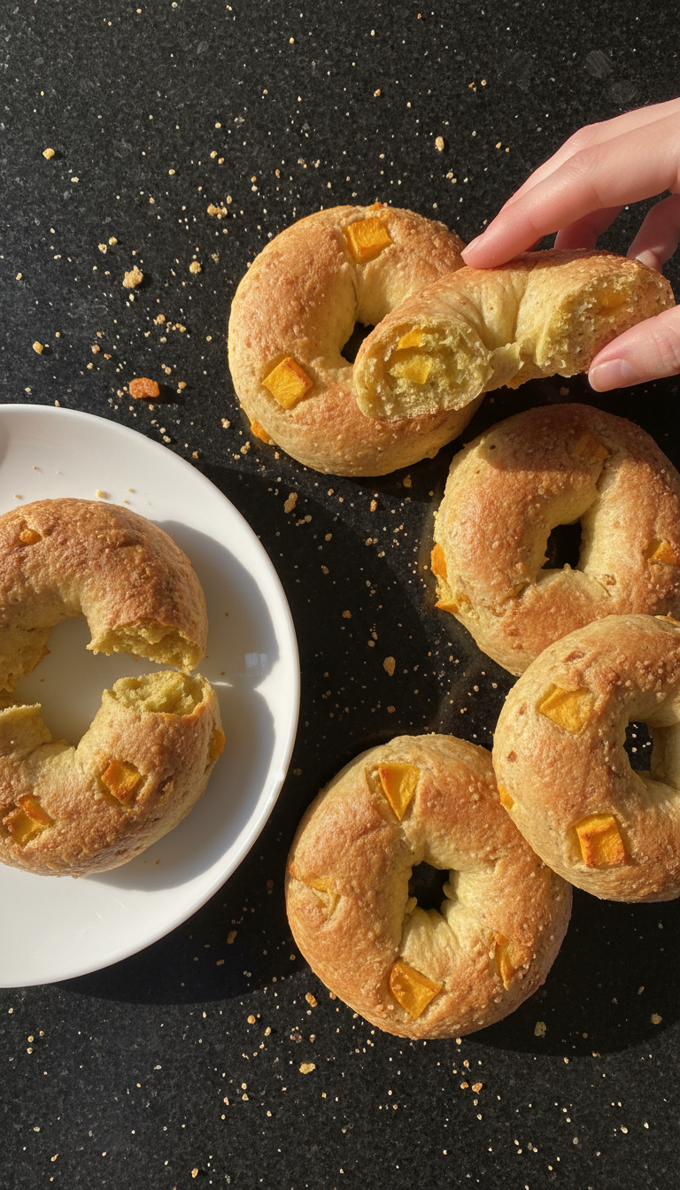 Mango Protein Bagels