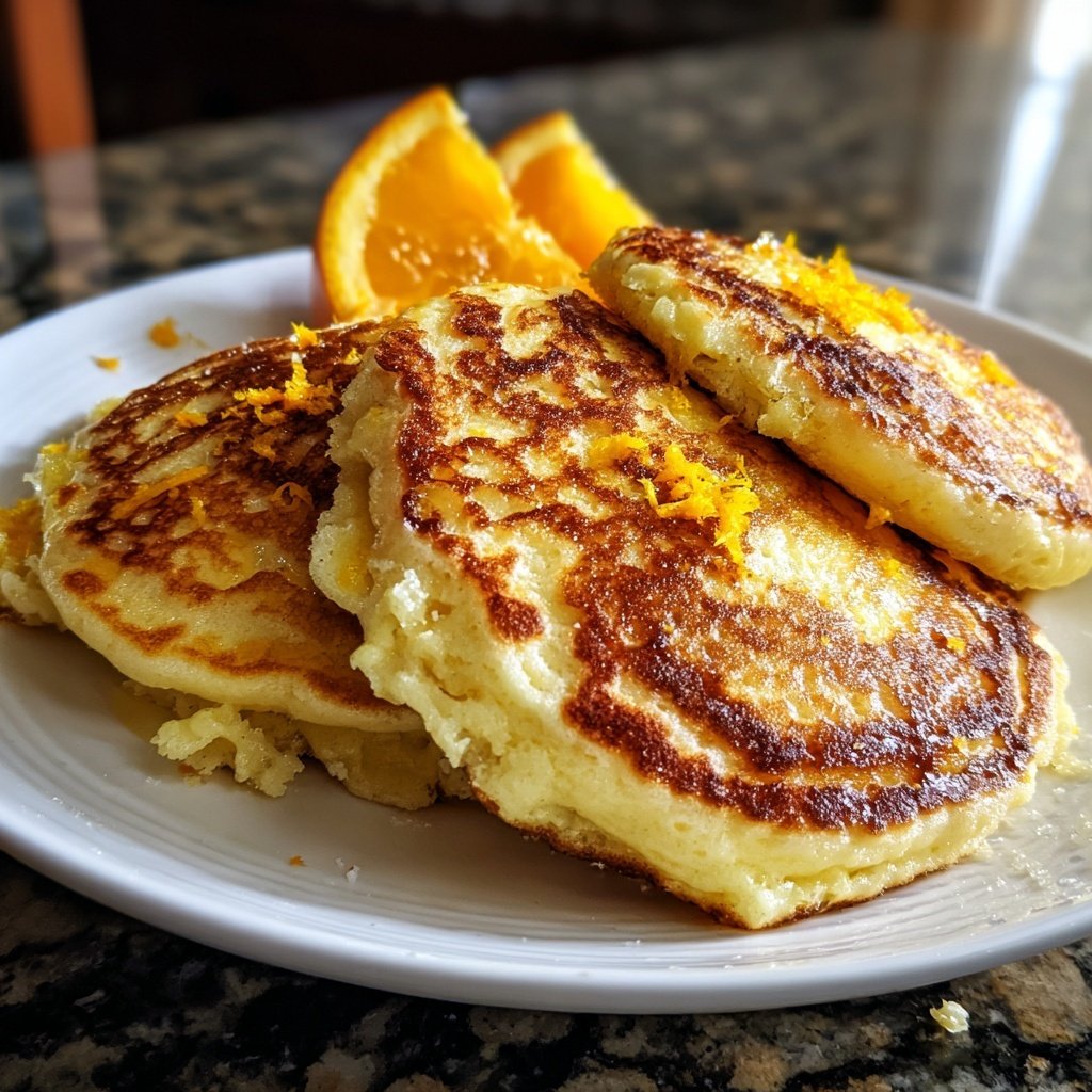 Italian-Style Ricotta Pancakes with Citrus Zest​