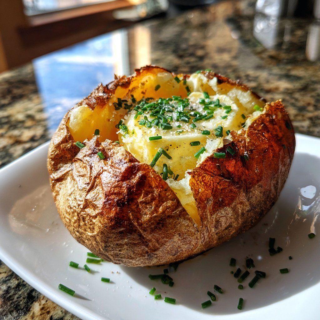 Perfect Baked Potato Crispy Golden