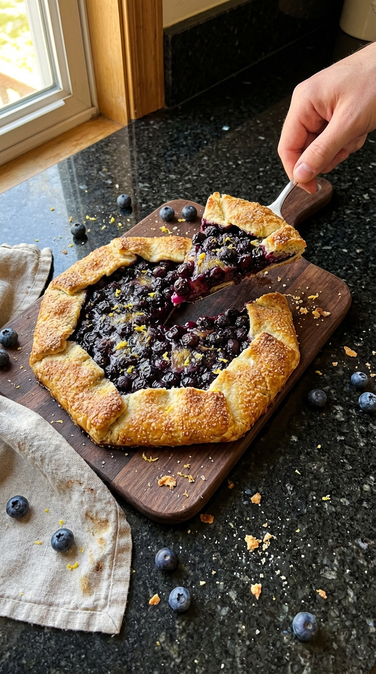 Rustic Blueberry Lemon Galette