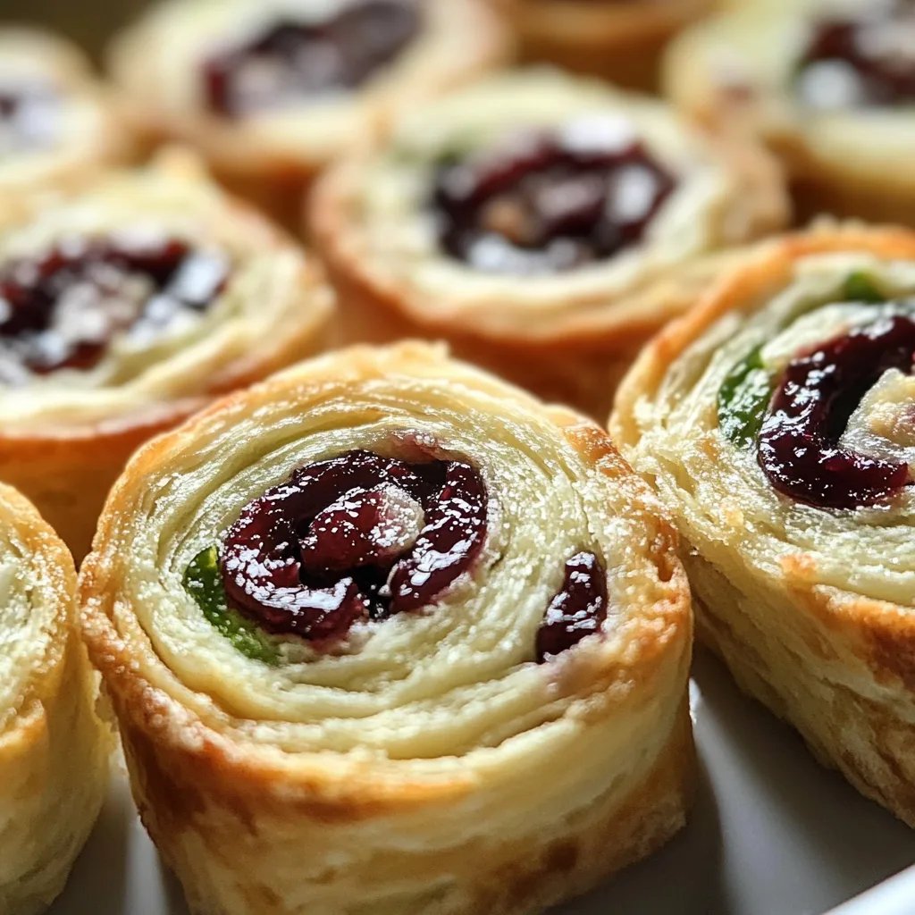Christmas Cranberry Pinwheels