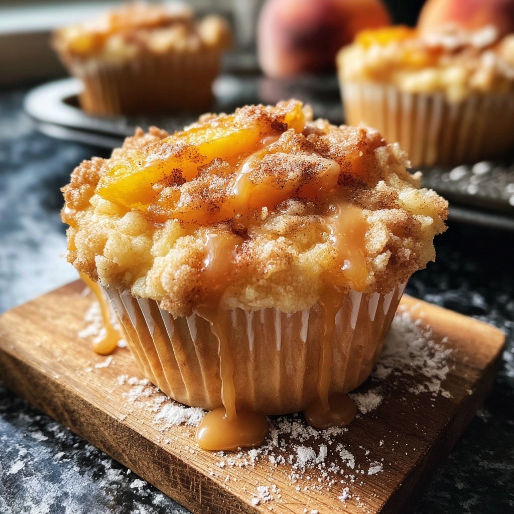 Peach Cobbler Cupcake Delight