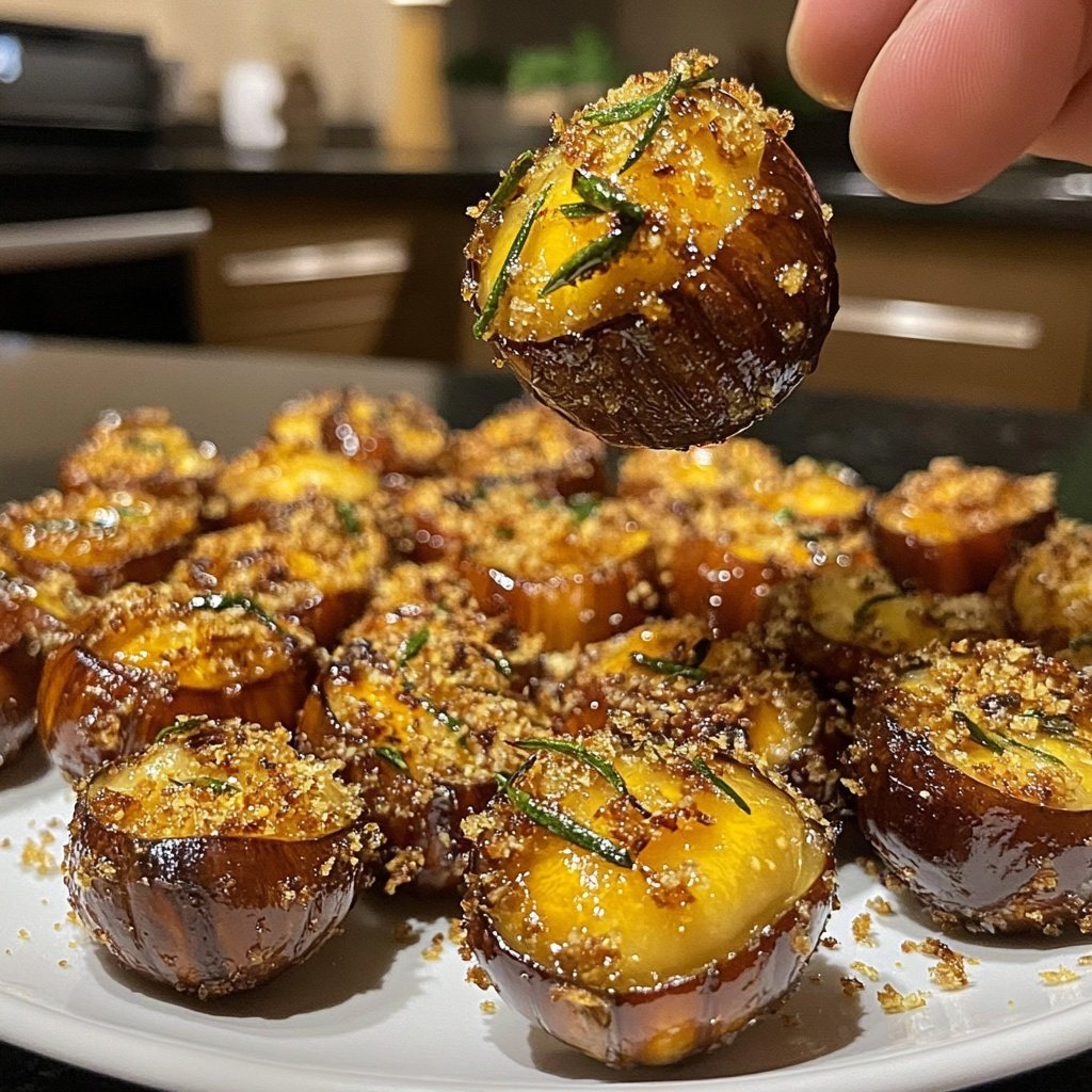 Simple Roasted Chestnuts w/ Butter & Rosemary