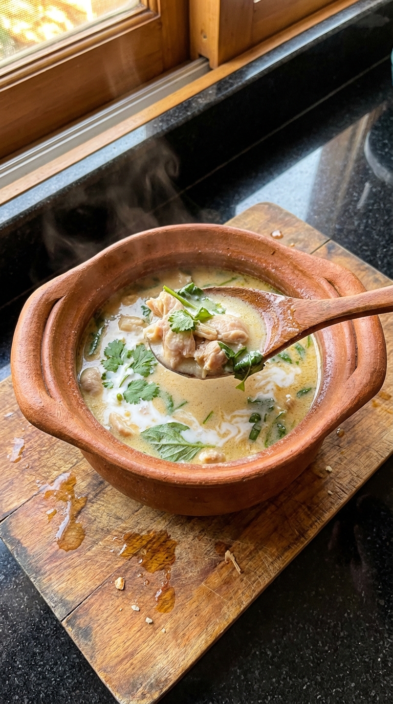 Thai Chicken Soup with Coconut