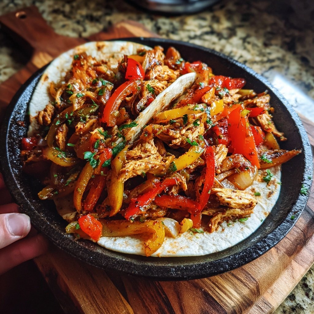 Crockpot Chicken Fajitas