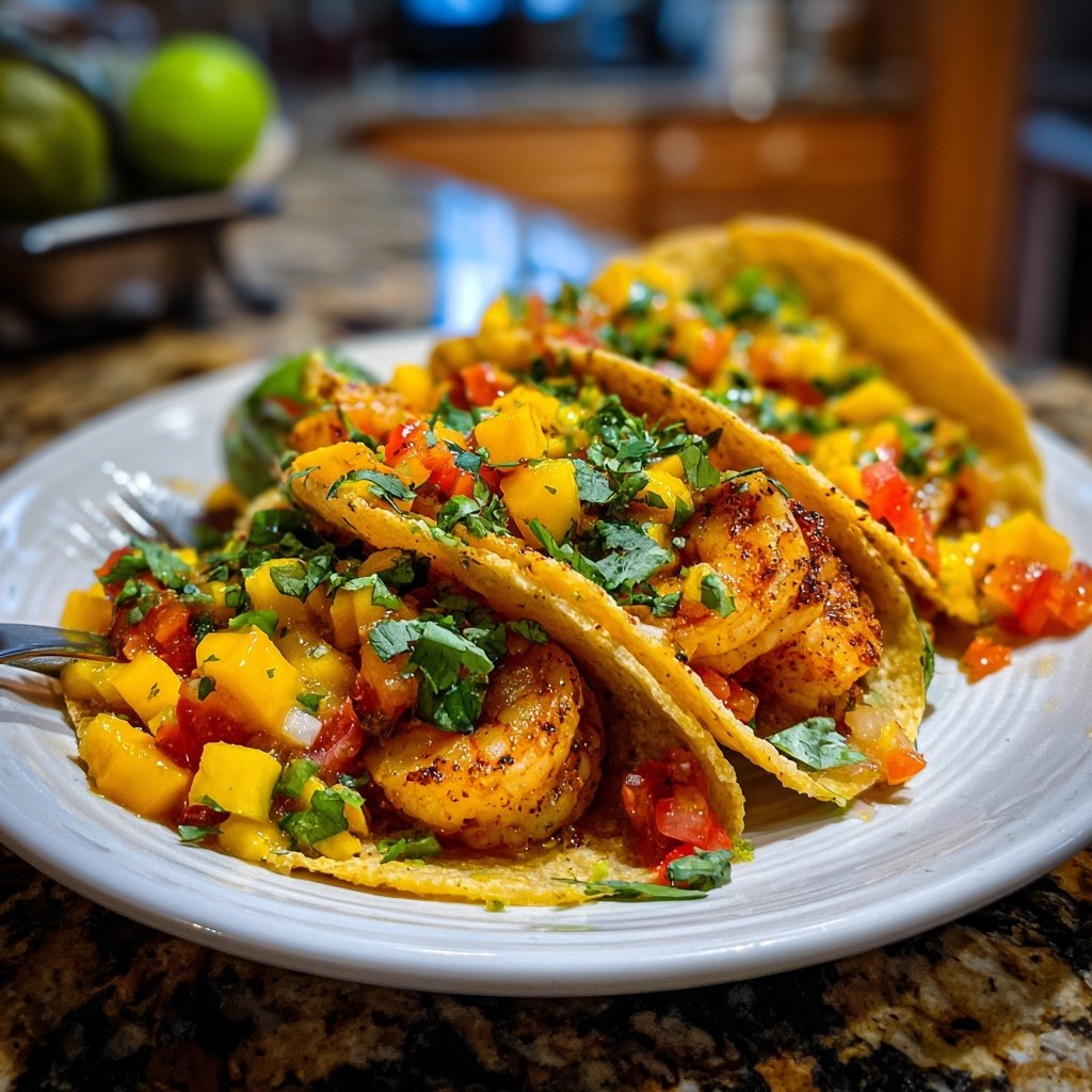 Spring Mojo Shrimp Tacos