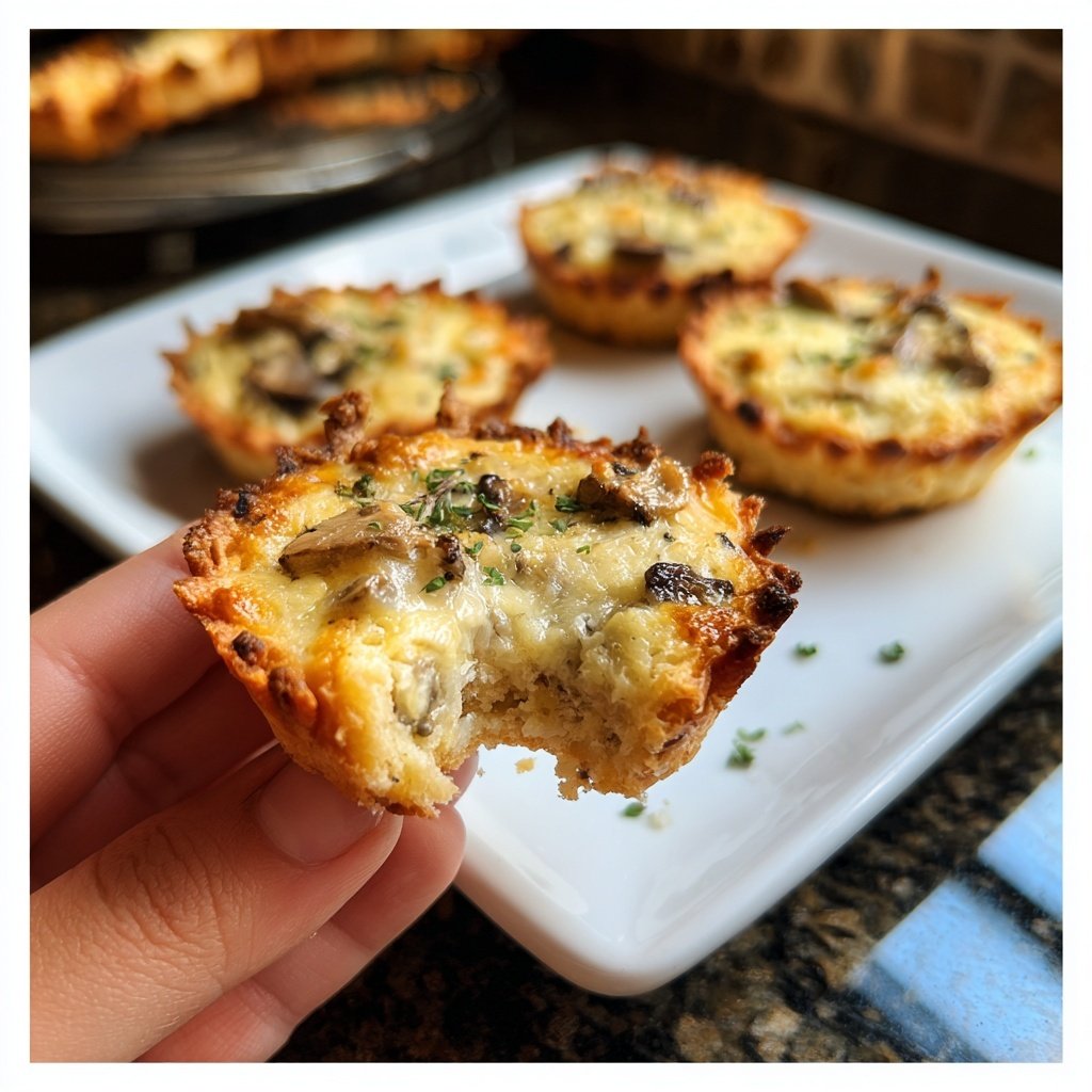Mushroom Tartlets with Thyme Cream